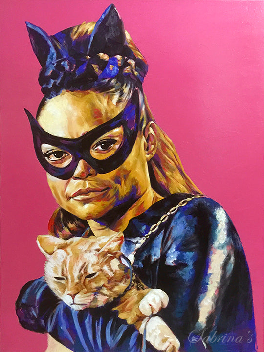 Catwoman Eartha Kitt Fine Art Print Sabrinas