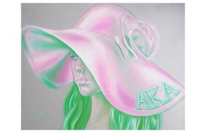 Ms. Alpha Kappa Alpha - Original Chalk Pastel