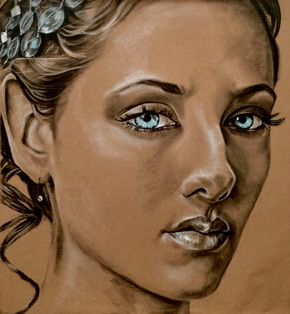 Custom Charcoal or 1 Color Chalk Pastel Commission Painting