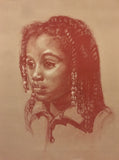 Custom 1-2 Color Charcoal or Chalk Pastel Portraits