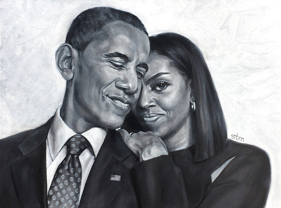 The Obamas - Fine Art Print