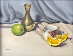 Orange Tea - Original Oil Painting