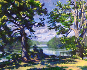 Lake Blissful Landscape, Art Print, Lake Landscape, Lake Views, Lake House Art