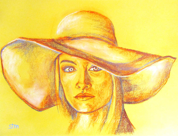 Leah, Chalk Pastel, Portrait Art, Gifts for Her