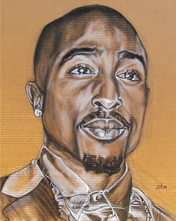 Tupac, Tupac Art Print, HipHop Art Posters, African American Art, Black Art