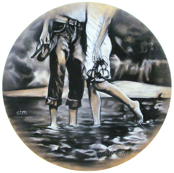 Wade in the Water, Universal Love Art, Art Print, Relationship Art, Love Art Posters, Gifts for Her, Black and White Art, B&W Art